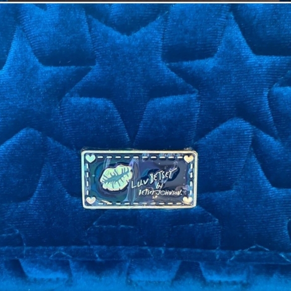 Blue Star Velvet Purse - Picture 3 of 12